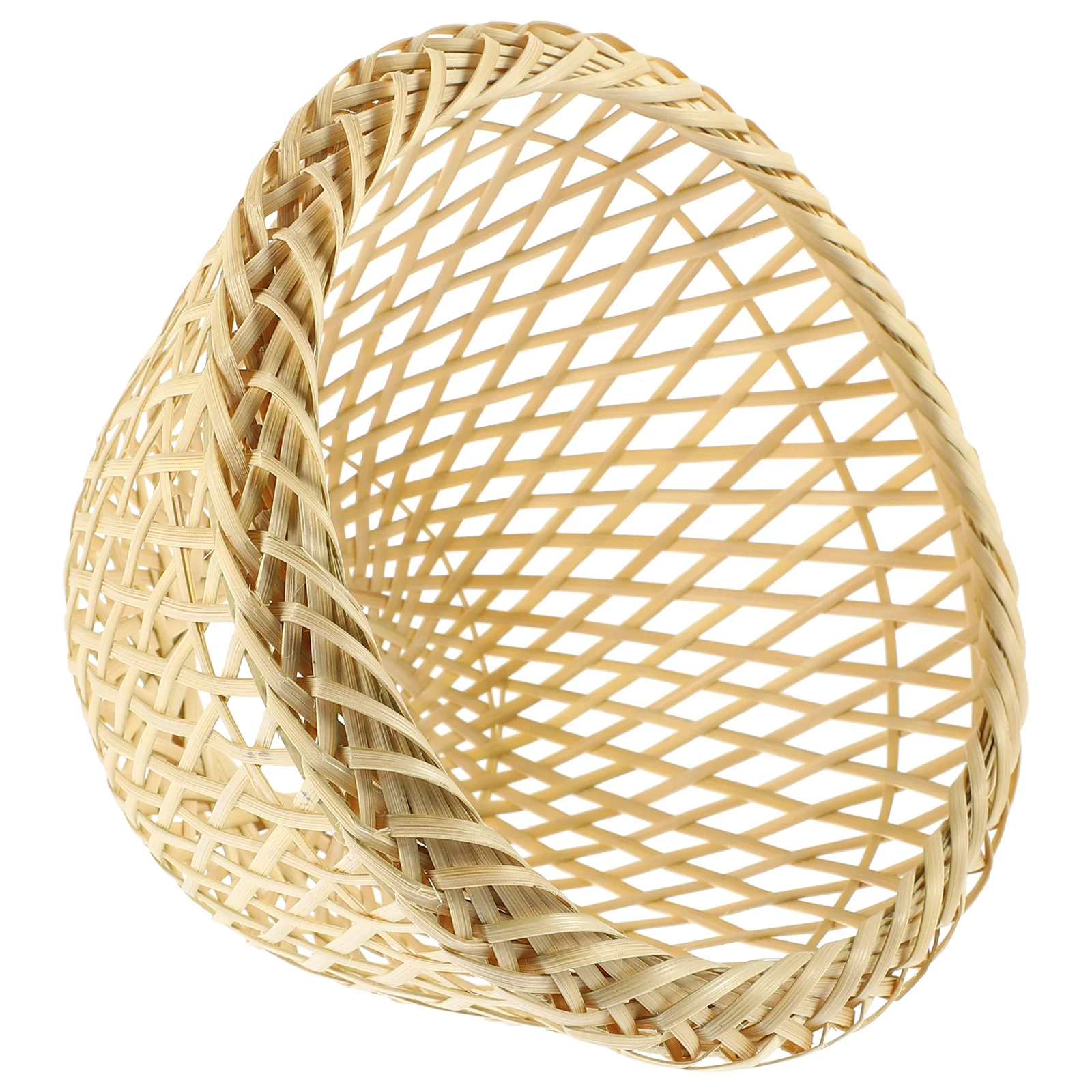 Imagem -05 - Aplique de Parede de Rattan Retro de Bambu Decoração de Tecelagem Acessório de Tecido Criativo Cesta de Presente de Sombras de Mesa