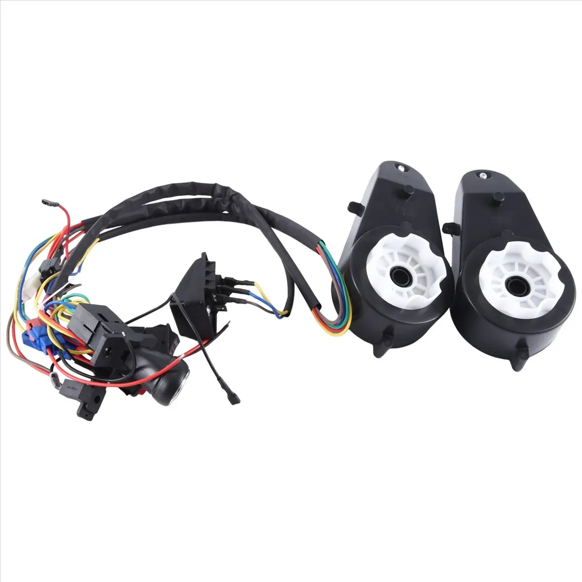A48U Children Electric Car DIY Modified Wires and Switch Kit, Kids Electric Car 4WD Ride on Toys Accessories with Motor