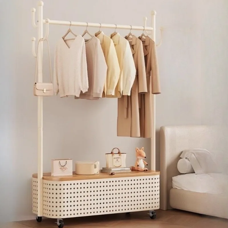 

Entrance Garment Clothes Rack Place Saving Minimalist Standing Clothes Rack Display Beautiful Cabideiro Home Accessories