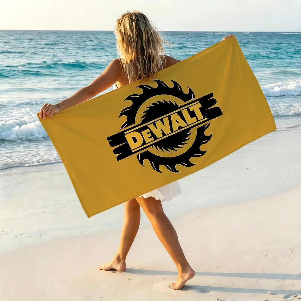 Modisches D-DEWALTS Handtuch, weiches Pool-Geschenk für Reisen, Fitness, Dusche, Camping, schnell trocknendes Sport- und Strandtuch