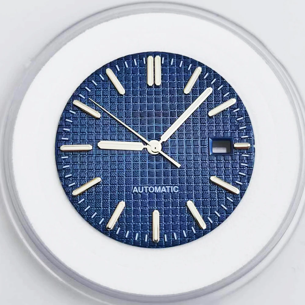 31.8mm NH35 Dial Calendar Green Luminous Replacements Mod Watch Face Parts For Royal Oak NH35 NH36 Automatic Movement - Image 3