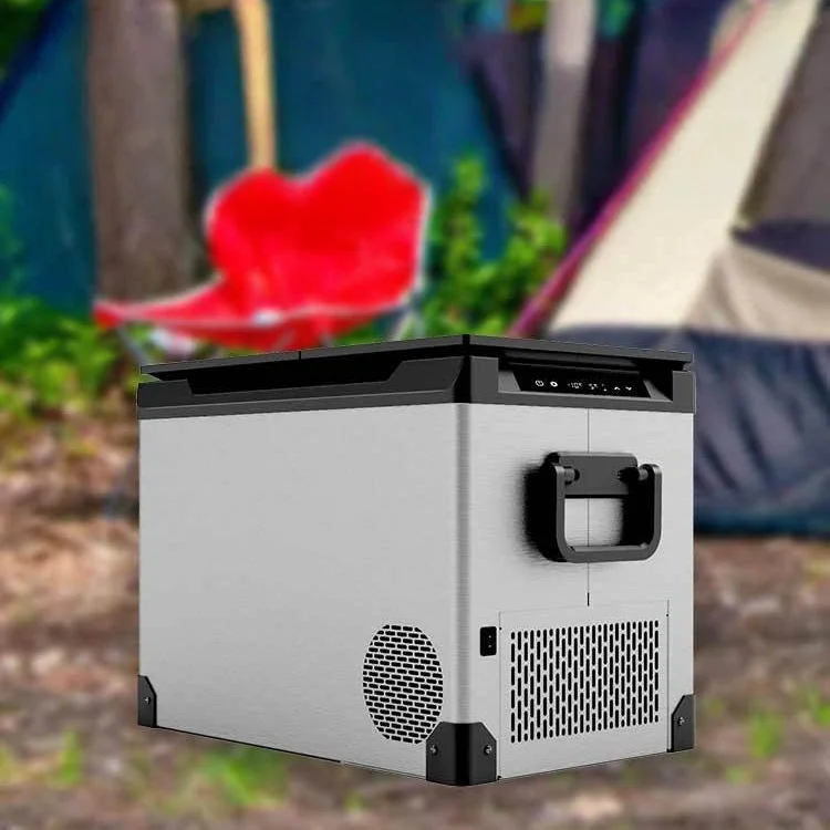 Portable Rechargeable 35L Car Fridge Mini Compressor Camping Fridge Small Car Refrigerator 12V/24V RV Freezer for Travel Outdoor
