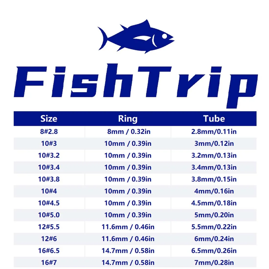 Zestaw naprawczy końcówki drążka FishTrip 5 ~ 50 sztuk Gruby końcówka Górne prowadnice Rama ze stali nierdzewnej Pierścień ceramiczny do wymiany budynku Spin — zdjęcie 7