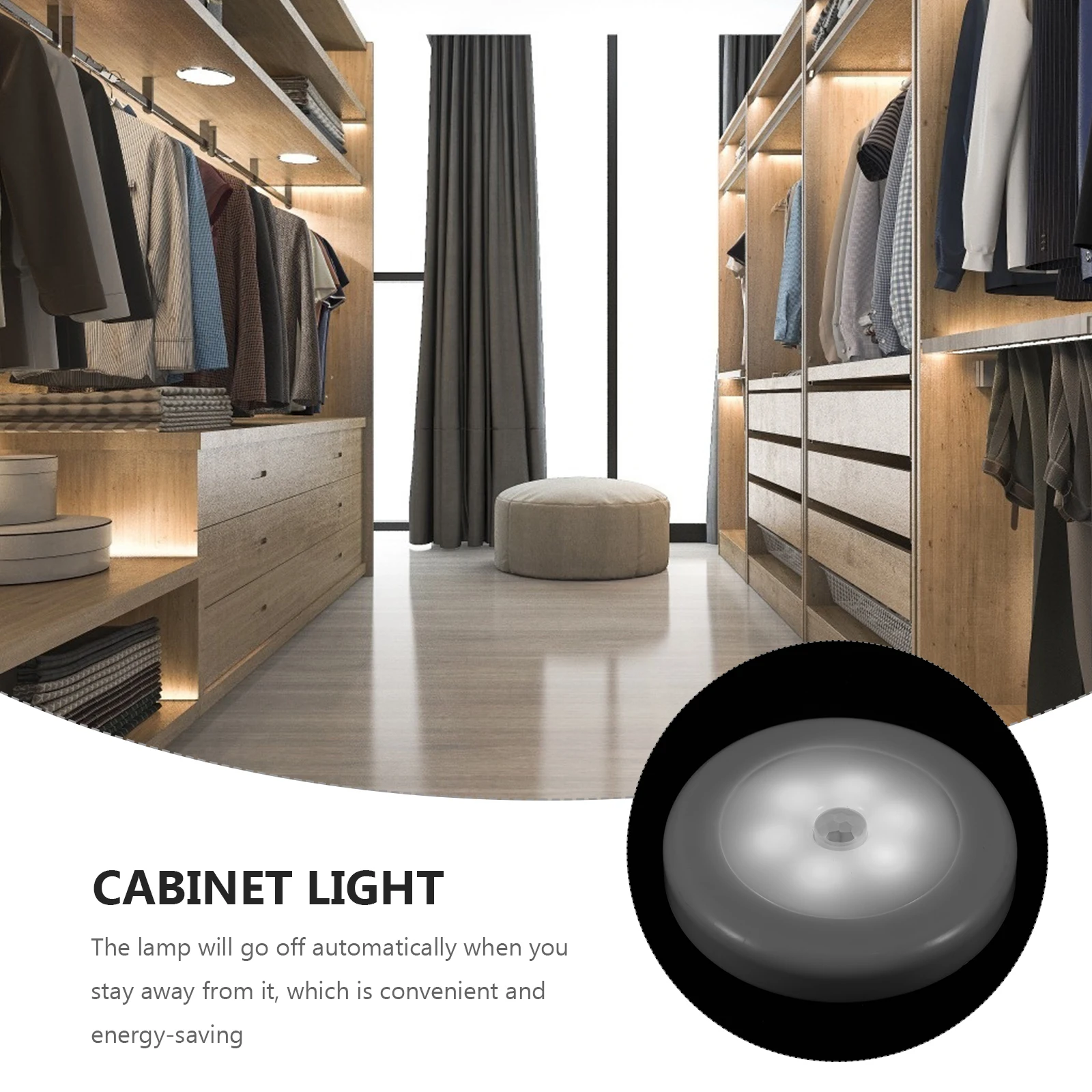 

Motion Sensor Lights Human Body Induction Night Lamp ABS Material Powered Hallway Smart Gadgets Perfect for Kitchen