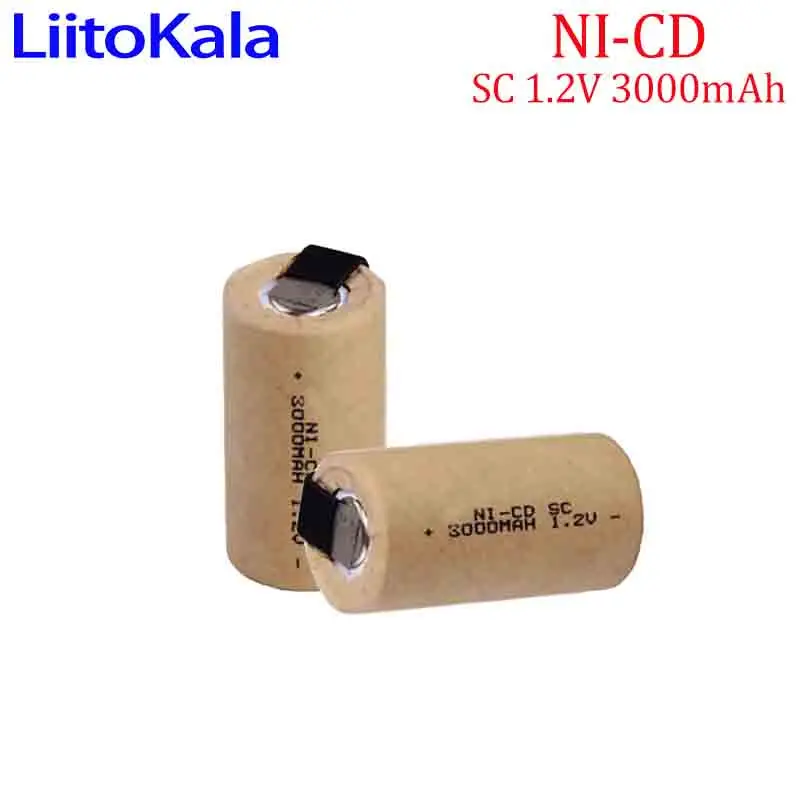 SC 1.2V 3000mAh Sub C battery Ni-CD rechargeable battery with welding board for electric screwdriver/sweeper assembly battery