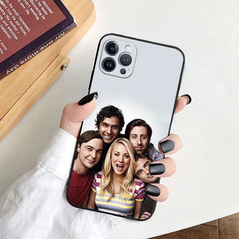 The Big Bang Theory Silicone Black Phone Cases for iphone 15ProMax 14 13 12 11 15 Pro Max Mini 7 8 Plus XS X XR SE Cover