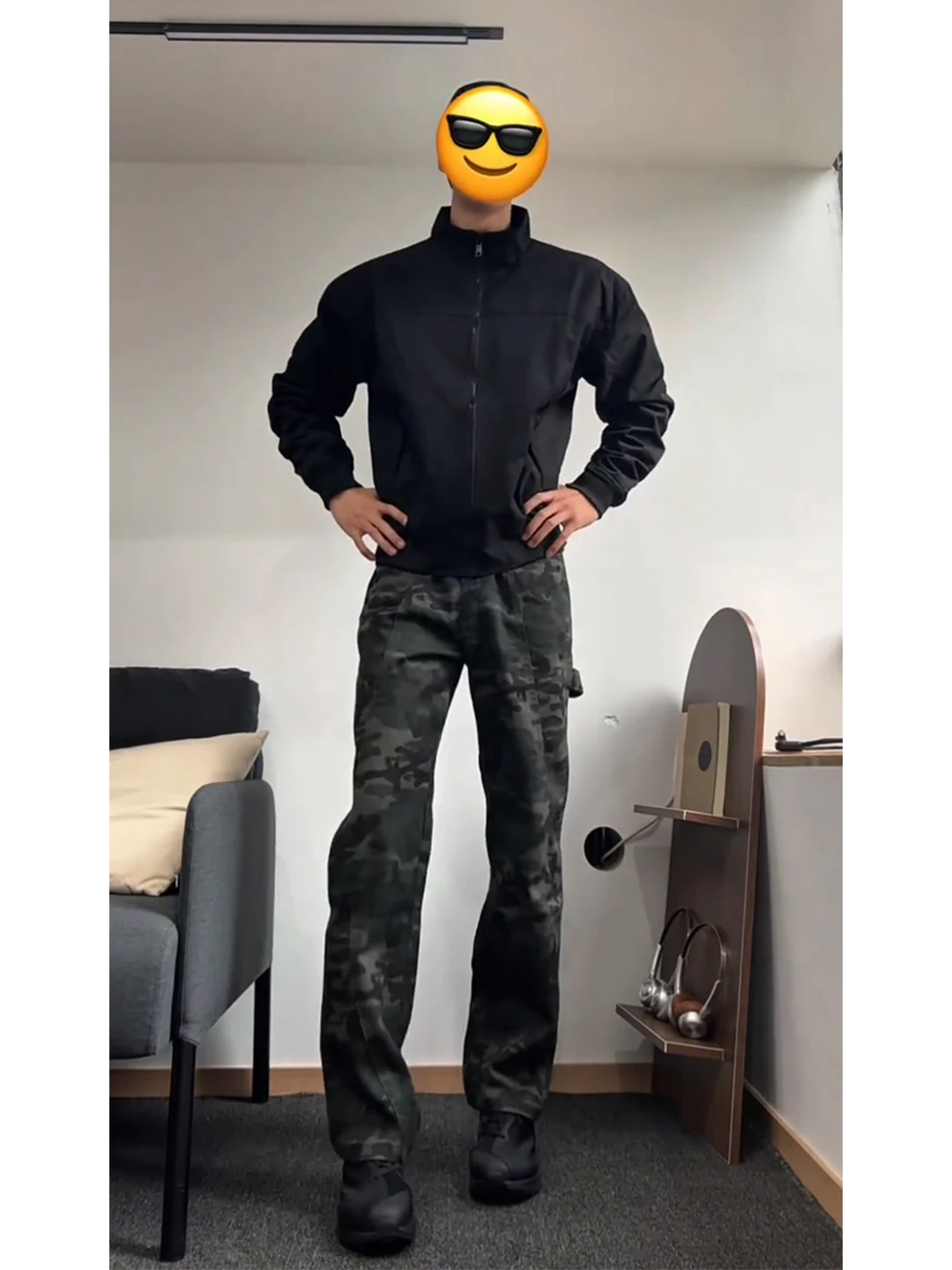 

American High Street Camouflage Work Pants Men's CleanFit Logging Knife Straight Leg Jeans High Rise Micro Flare Denim