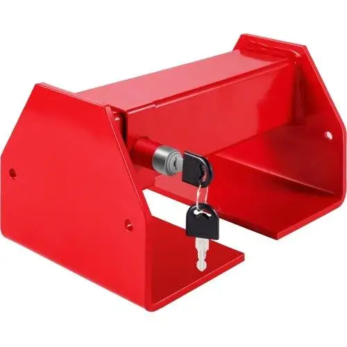 Cargo Container Lock 9.84"-17.32" Locking Distance Semi Truck Door Locks with 2 Keys Shipping Container Accessories Red