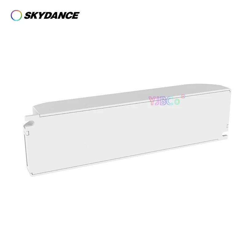 Skydance-controlador LED regulable Triac, tira de LED de un solo color, fuente de alimentación de interfaz de atenuación Push-Dim, 40W, 75W, 12V,