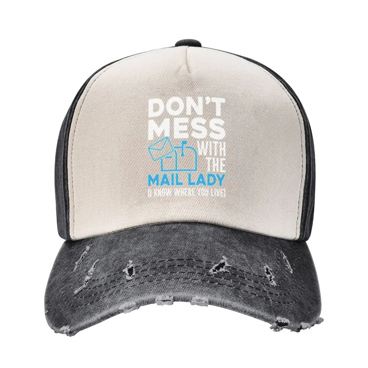 

Don't Mess With The Mail Lady Postal Worker Baseball Cap sailor cap for men golf hat genuine fashionable Woman Hats Men's