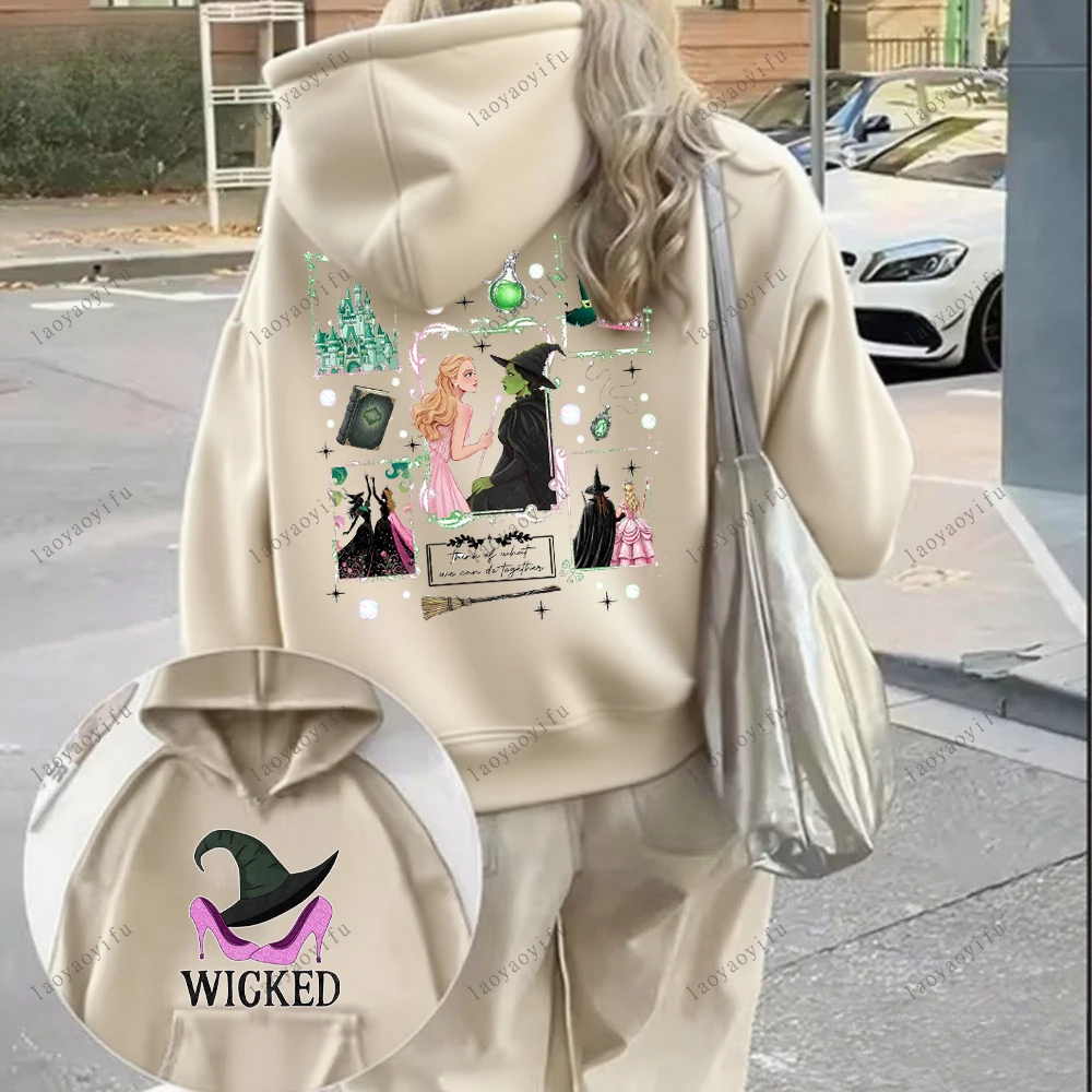 Harajuku الجمالية الشريرة هوديي الشتاء البلوز الرباط هود الجرافيك البلوز للرجال النساء تتجه البلوز هوديس #3