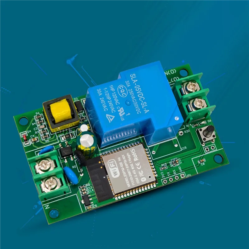 ABKL-ESP32 Relay Module Single Channel AC220V 30A Power Supply WIFI Bluetooth Development Board