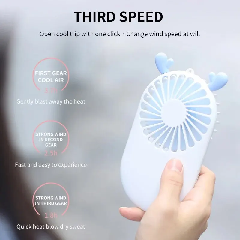 Handheld Pocket Mini Small Fan USB Fan Rechargeable Mini Handheld Pocket Portable Small Fan