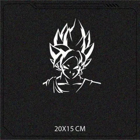 Anime Dragon Ball Z/GT/Super Bilklistermärke GokuVegeta Super Saiyan Blixtreflekterande Holografisk Vattentät Klistermärke Dragblomma 8 best sales Drakboll bilklistermärke - №5