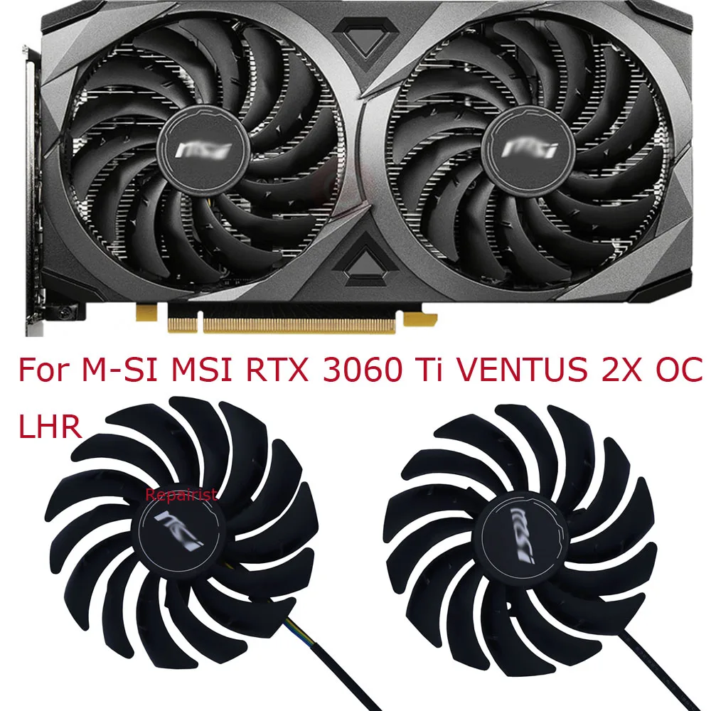 Video Card Fan,Video gpu vga Cooler,PLD10010S12HH,2Pcs/Set,For MSI RTX 3050 3070 rtx3060 RTX3060Ti VENTUS 2X