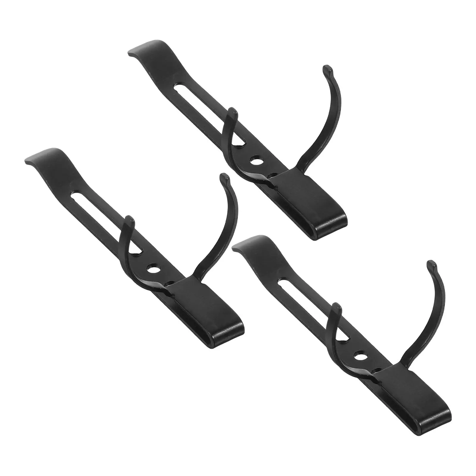 3Pcs Strong Metal Flashlight Holder Clip - Adjustable Removable Clamp for Pen Torch Lights Handsfree Outdoor Camping Hiking