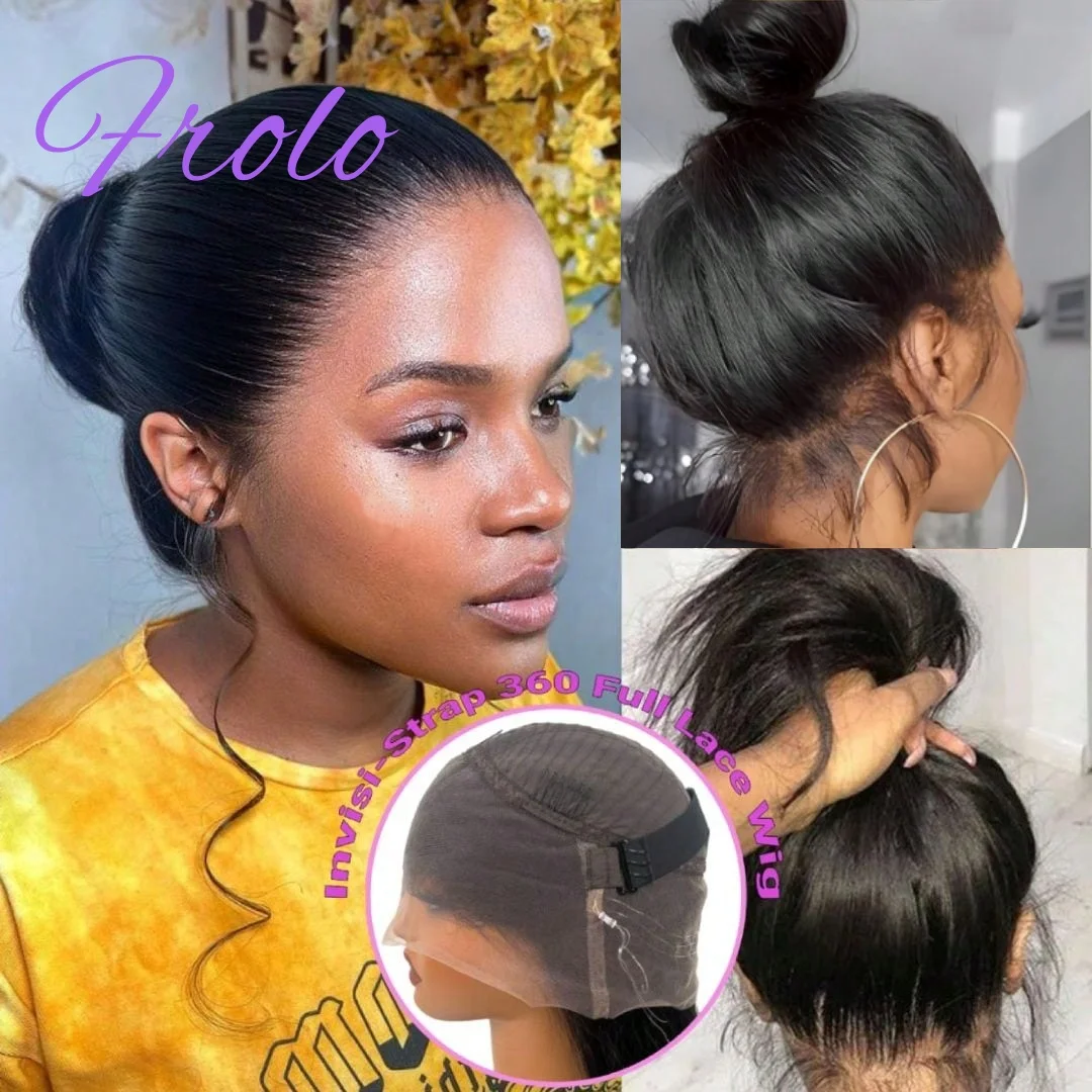 

210 Плотность Кость Прямой Парик Человеческих Волос 360 Полный Парик Фронта Шнурка 40 Дюймов Предварительно Сорванный Бразильский Парик Фронта Шнурка 13x6 Для Женщин