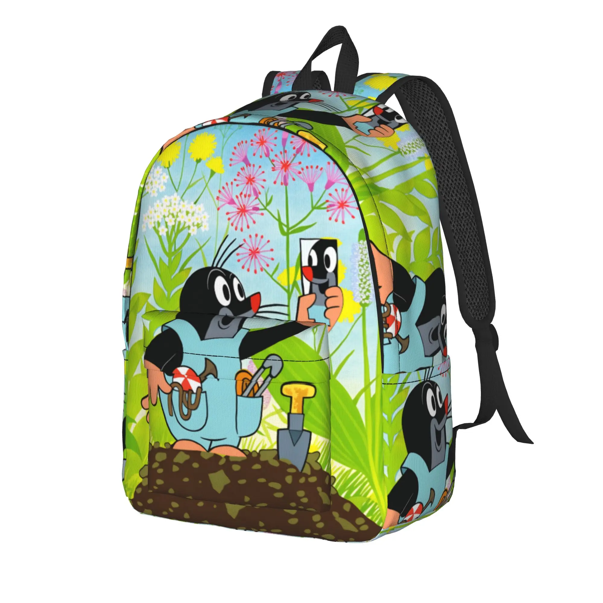 Cute The Little Mole art Backpack  Hiking Backpacks Female Kawaii School Bags Design Pattern Rucksack