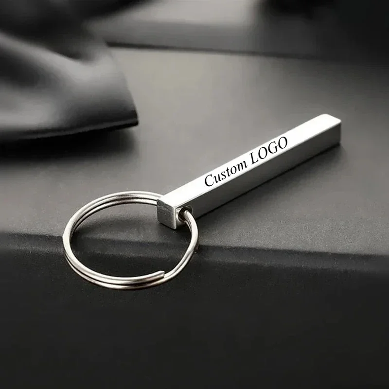 

Custom Engraved Keychain with Name Tel Number Anti-Lost Key Ring for Family Friends Couples DIY Gifts Unisex Jewelry Accessories