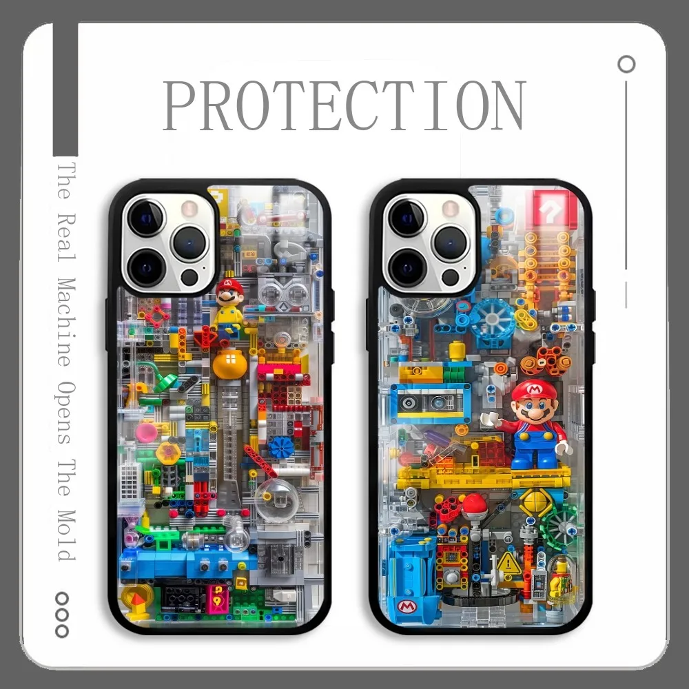 Super M-MarioS Bros Game Phone Case For IPhone 16 15 14 13 12 11 Pro Xs Max Mini Plus Celulares Hard Funda