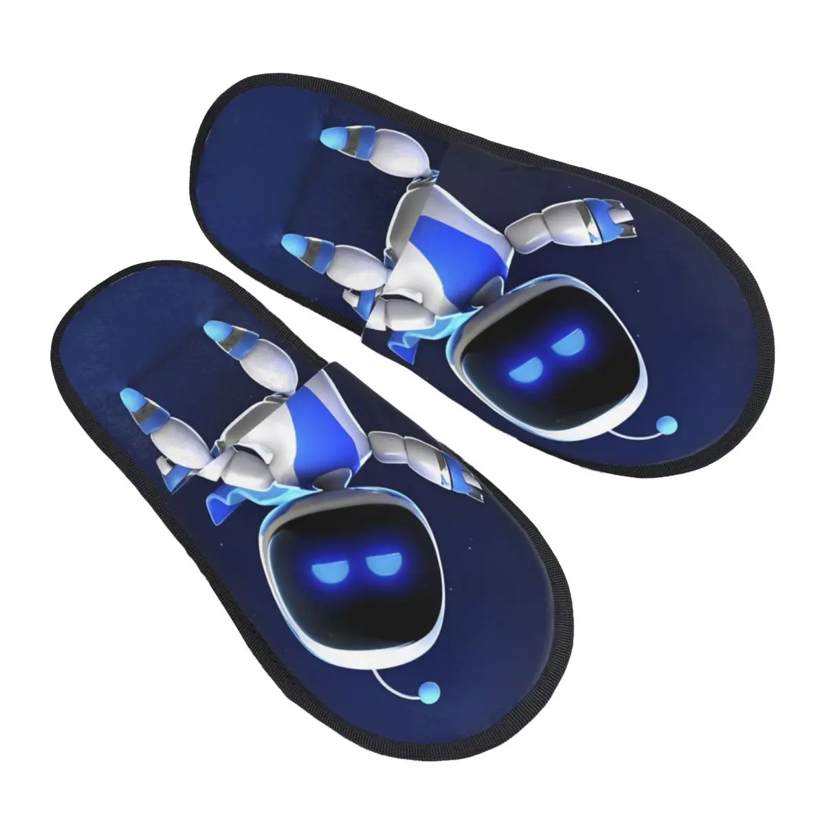 Astrobot Cartoon Game Furry Slippers Non-slip Astros Playroom Cozy Memory Foam Slides Indoor