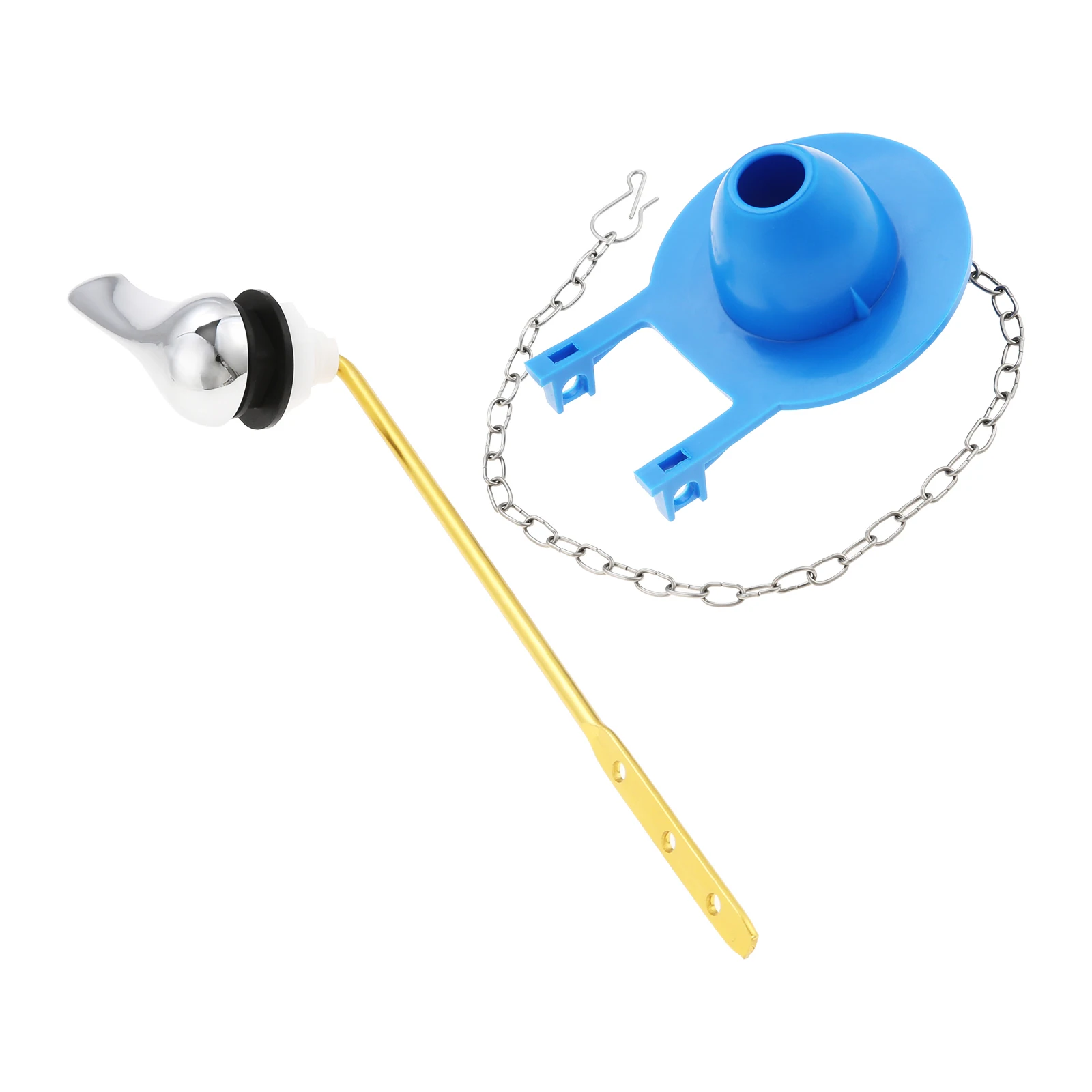 

Комплект: ручка для унитазного бачка и красный клапан-флаппер, подходит для 2-дюймовых сливных клапанов, латунное покрытие, пластик, цепь из нержавеющей стали, переднее крепление без инструментов