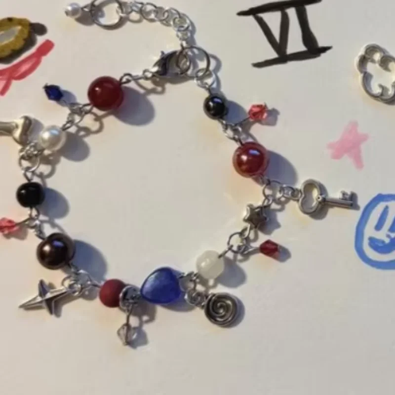 inspired Jinx and Vi matching  Beaded Bracelets