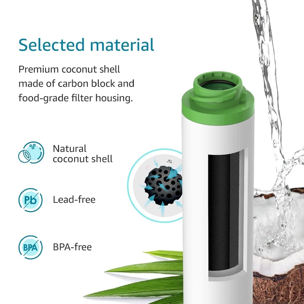 Under Sink Water Filter Replacement for GE FQK2J FQK1K GXSV65R GQSV65R 300Gallons Dual Flow Drinking Water Replacement Filters