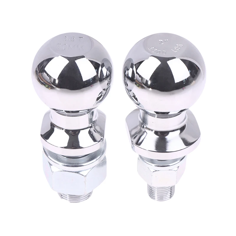 

50 мм хромированное крепление сцепного устройства, хвостовик буксирного шара, диаметр муфты, детали прицепа, запчасти для автофургона, автофургона Bola De Remolque Con Rosca