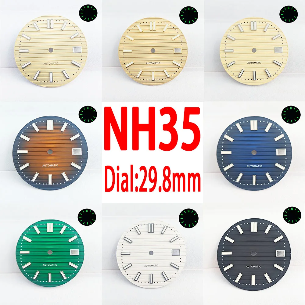 NH35 자동 무브먼트에 완벽한 시계 다이얼, 사각 스테인리스 스틸 케이스 포인터 팔찌, NH35 다이얼, 29.8mm, 41mm