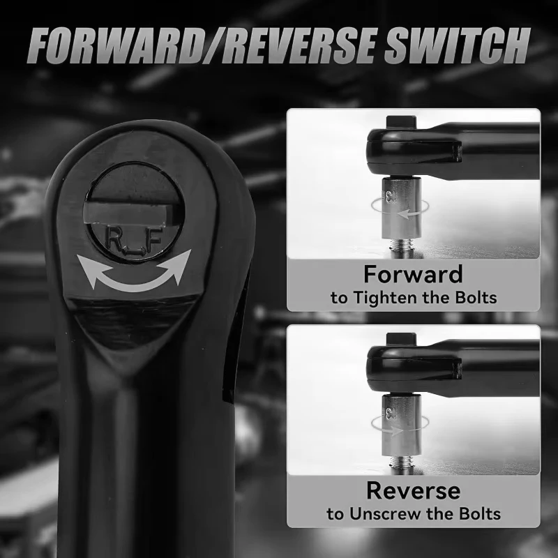 Cordless Ratchet Wrench Upgraded Extended Head Removal Screw 3/8" Electric Driver Tools For Dewal/Makita/Milwaukee 18V Battery view 4