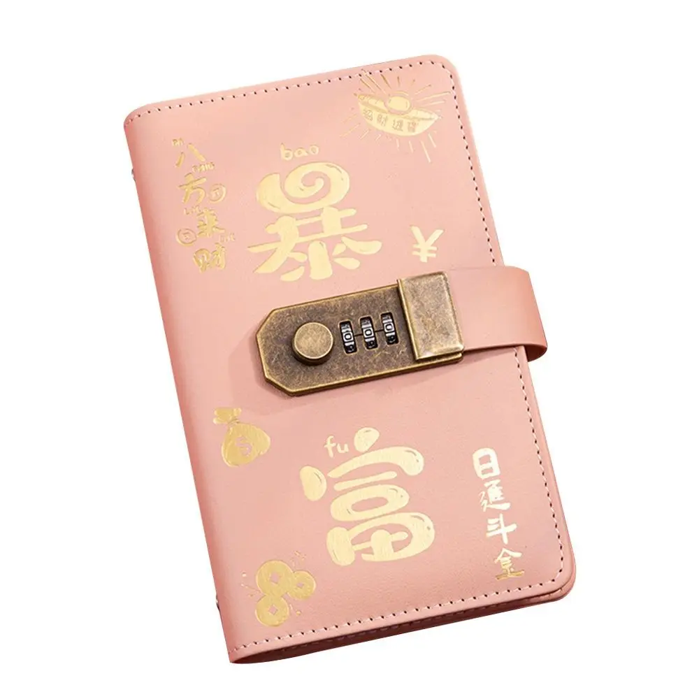 Con blocco password 100 buste Sfida per risparmiare denaro Risparmia denaro Libro per la raccolta di denaro in PU Portatile impermeabile