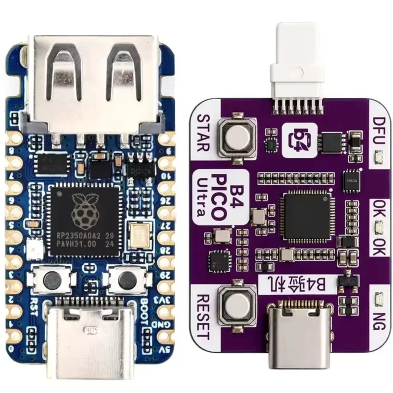Raspberry Pi Pico 2 RP2350 USB A RP2350A B4 PIC0 Engineering Box Support One Click DFU Data/ Restart AUTOMATIC DFU/ PWN MODE