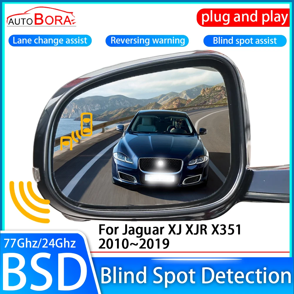 

ZhuCamX Car Blind Spot Detection System BSD BSA Sensor Drive Rear Mirror Monitoring for Jaguar XJ XJR X351 2010~2019