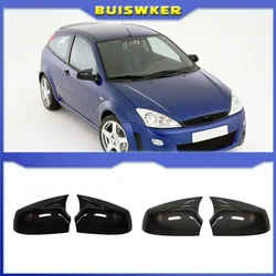 Carbon Fiber Bright black Side Rearview Mirror Cover For Ford Focus 2002 car accessories
