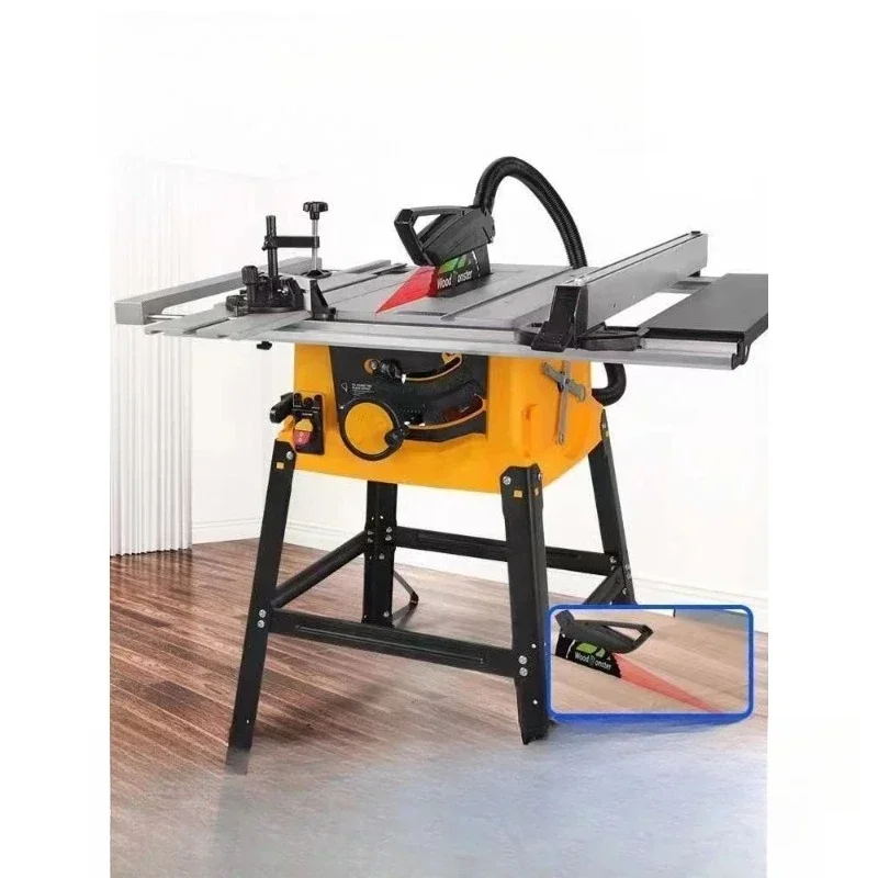 Multifunctional 10-inch dust-free woodworking precision push table saw, flip-chip engraving and cutting machine