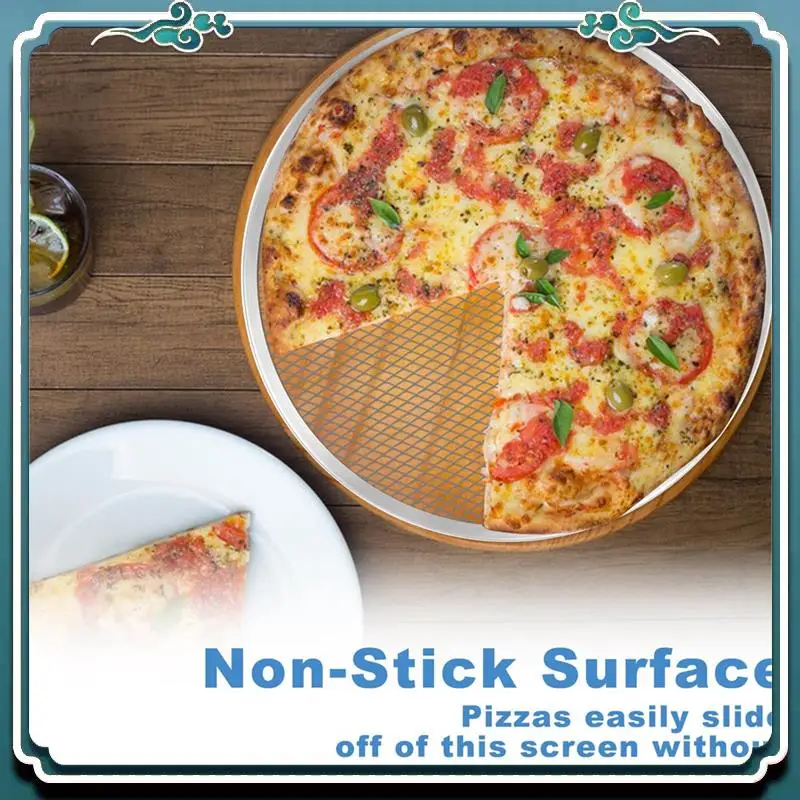 

Премиальная форма для пиццы, 6 упаковок, 8-дюймовая бесшовная алюминиевая форма для пиццы с отверстиями, антипригарные формы для выпечки пиццы для духовки, кухни