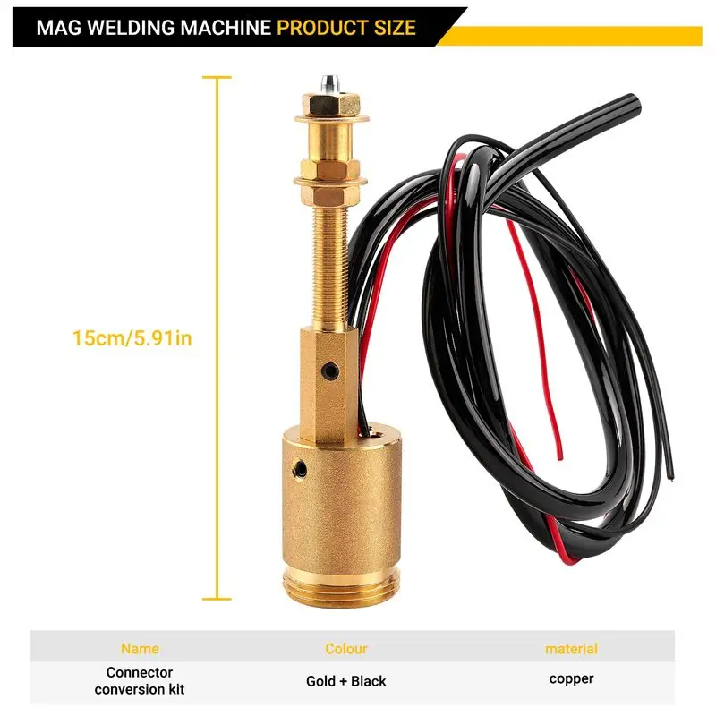 A68P-Central Connector Conversion Set MIG/ Welder Euro Connector Central Adaptor