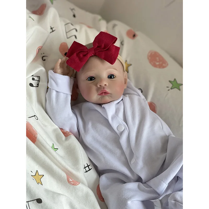 48cm Reborn Baby Dolls Meadow Soft Body 3D Skin with Visbile Veins Collectible Art Doll Bebe Reborn Toy Gift