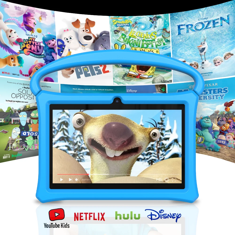 Tablet Android 13, tablet per bambini da 7 pollici, processore quad-core, 4 GB (espansione 2G-memoria) RAM+32 GB ROM, con contr parentale