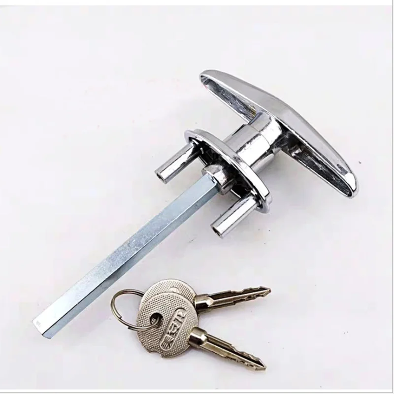 Garage Door Opener T Lock Handle with 2/4 keys Secure For Caravans & Trailers