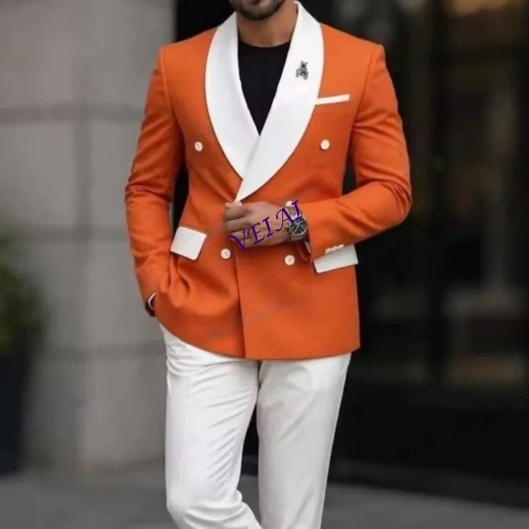 

CustomizedNew Pink Formal Men Suit Groom Groomsman Wedding Party Prom Male Business Tuxedos 3 Piece Set Jacket Vest Pants