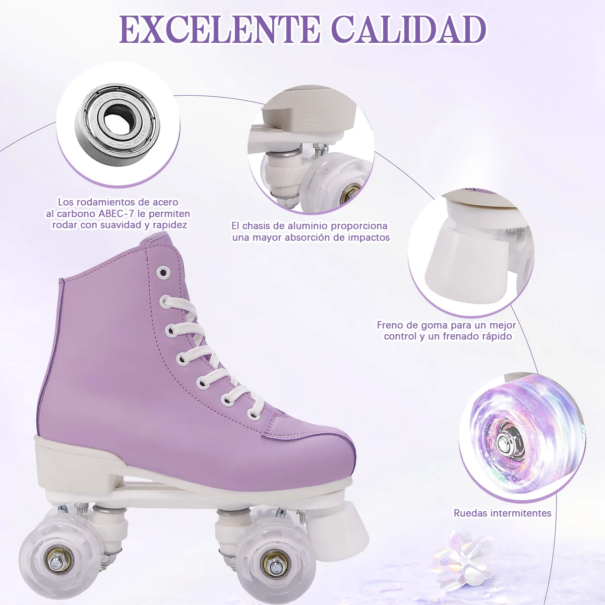 4 عجلة انزلاق التزلج أحذية رياضية حجم 31 32 33 34 الوردي الأرجواني النساء الاطفال صف مزدوج زلاجات دوارة الوردي الأرجواني الجلود تنفس #6