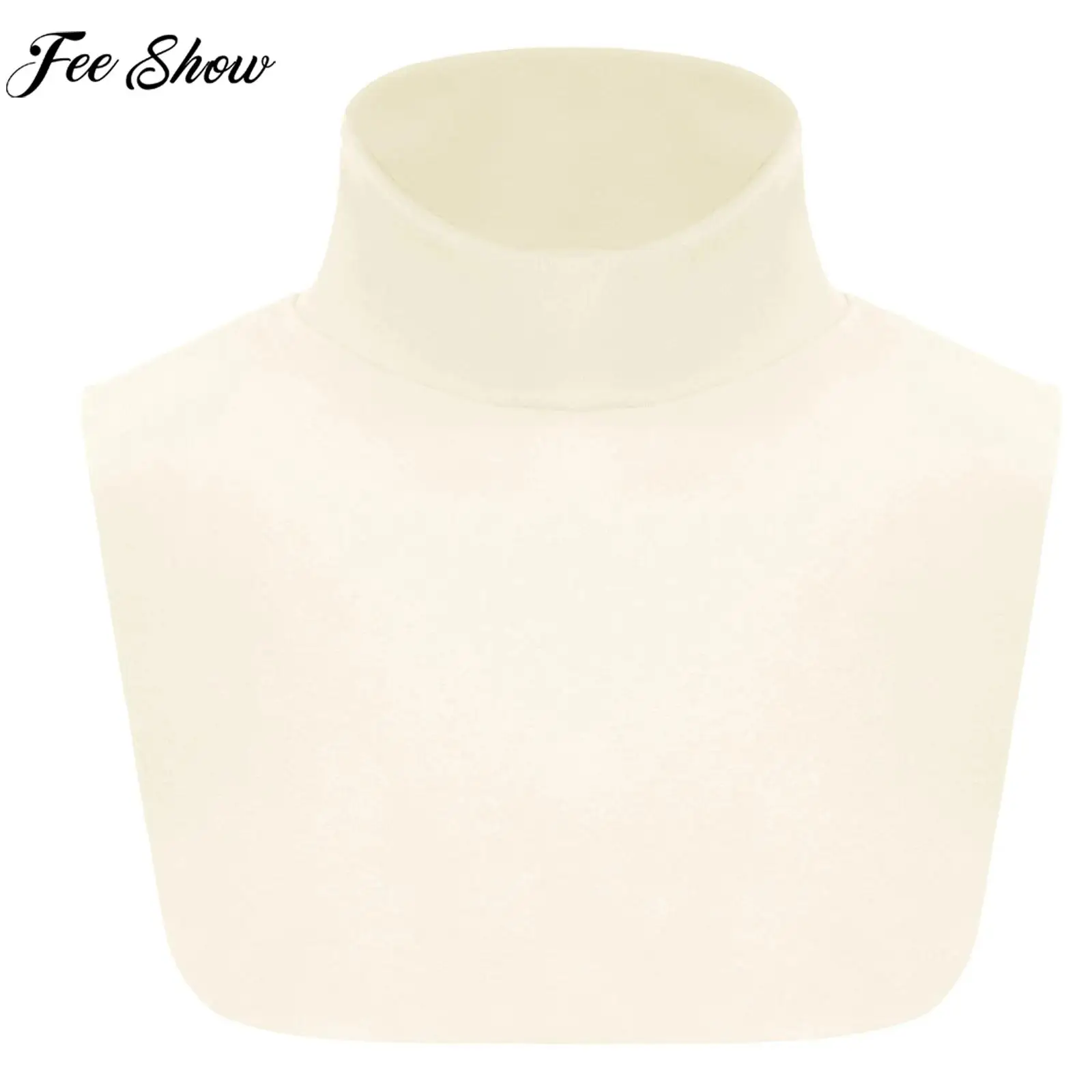 

Детский теплый повседневный шарф на шею Dickey Mock Neck Съемный ветрозащитный полувысокий воротник Осень-зима Детский универсальный базовый слой