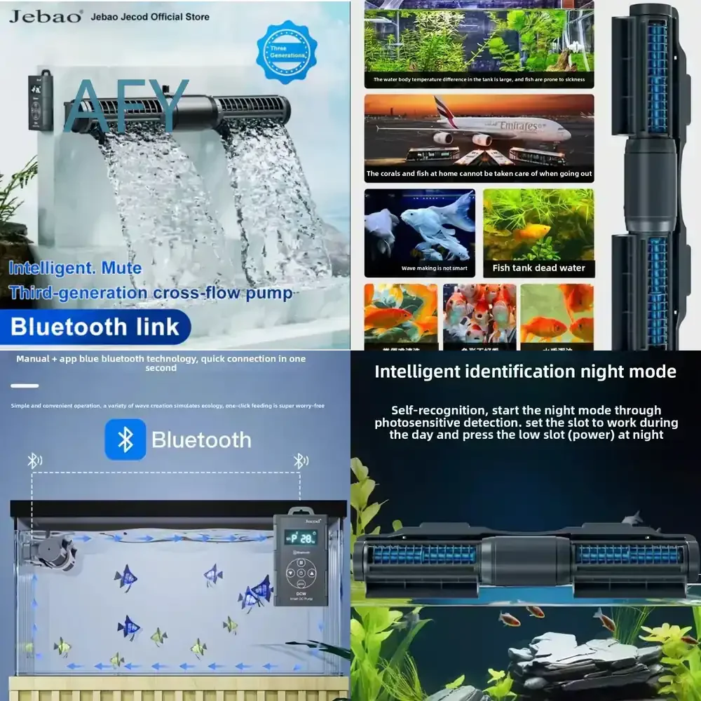 Jebao Jecod for Fish Tank Circulation Pump Wave Maker Silent DC Water Pump with Frequency Converter Bottom Blowing Surfing