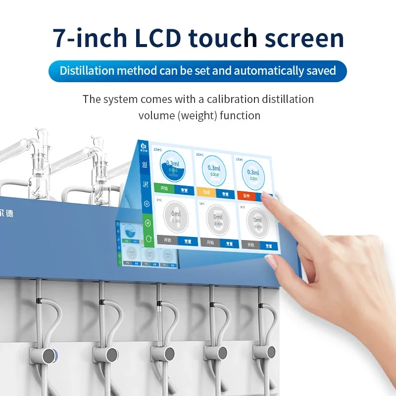 High Precision Tablet Dissolution Tester Apparatus with Six Vessels and Poles Auto Testing Machine