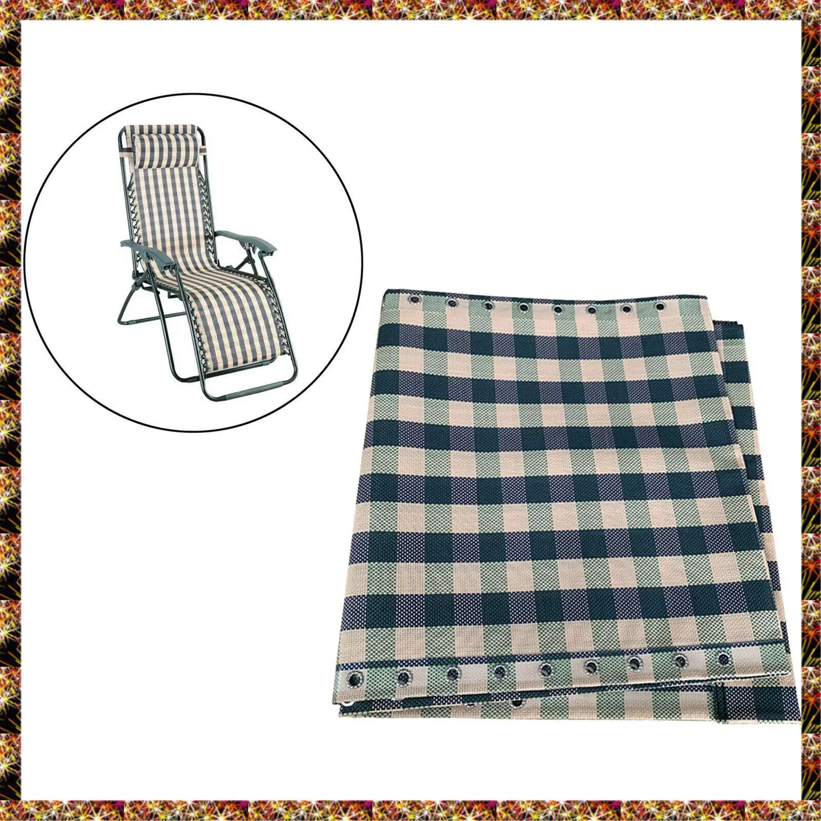 BTCL Recliner Buteslin Mesh Складной стул Обеденный перерыв Пляжный стул Тканевая сетка