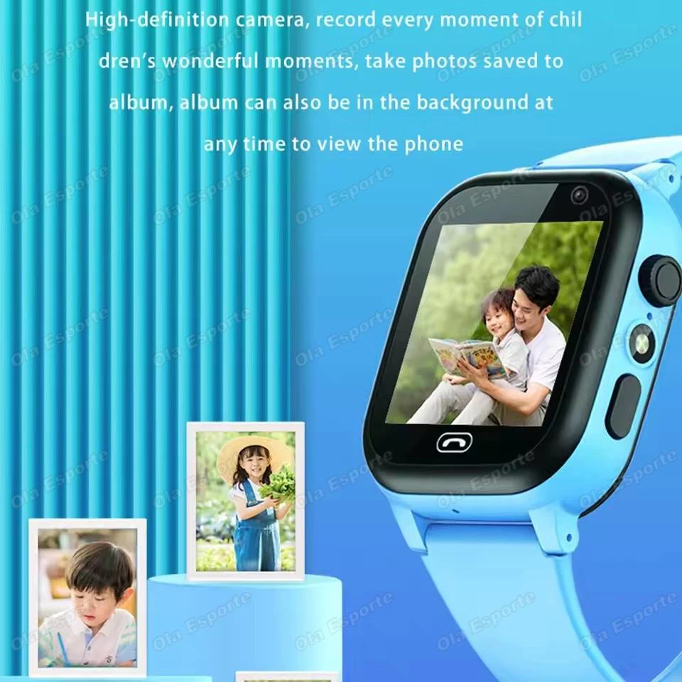 2027 Kids 5G Smart Watch GPS SOS Video Call HD Camera Waterproof SIM Card Support Earphone Child Smartwatch for Boys &Girls HW12 view 4