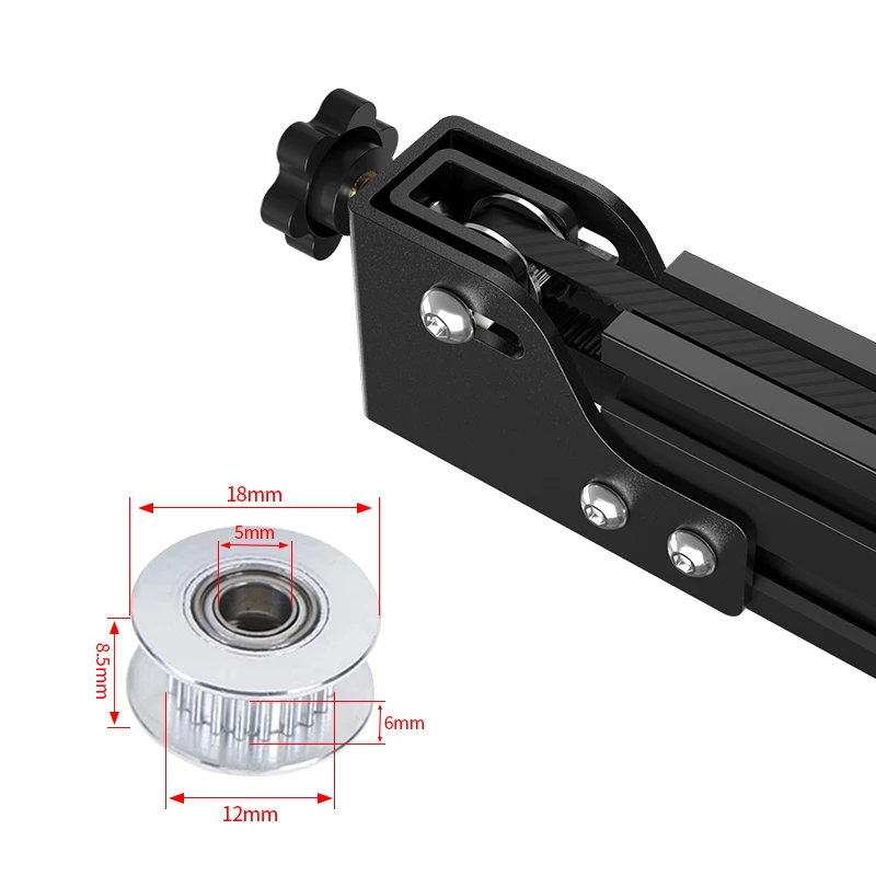 2020 X asse v-slot profilo 2040 Y asse sincrono allungamento della cinghia raddrizzare tenditore per Ender 3 CR-10 parti della stampante 3D fai da te