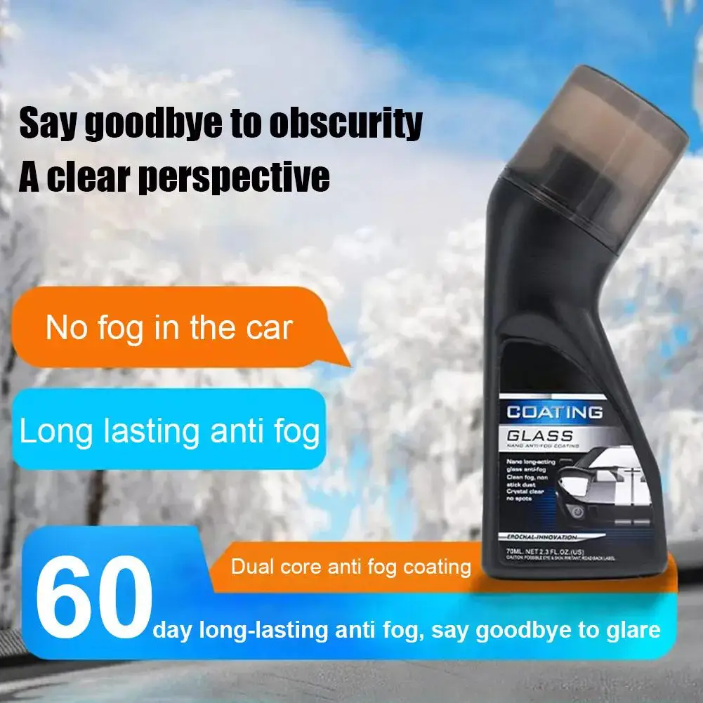 Automotive Glass Anti Fog Agent, Front Windshield And Rearview Mirror Anti Fog And Defogging Agent